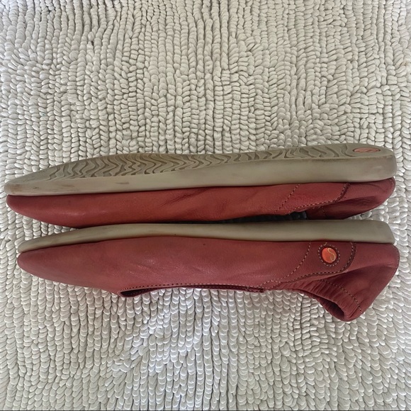 Softinos by FLY LONDON red-orange flats - Picture 5 of 7